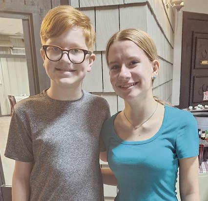 Camp attendees Clay Hoffmann (left) and Kylee Hoffmann (right) talked about their exciting experience at Hermann Sons Life camp this summer.