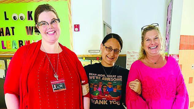 (from left)  Kirsten Holub, Adina Barnett and Sandy  Machicek