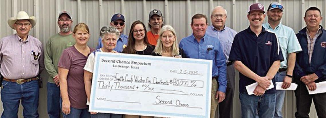 Second Chance donates $30,000 to county’s volunteer fire departments