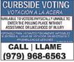 Curbside voting available
