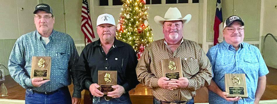 Retirees – Members retiring from the SVFD this year included: From left – David Geissen, retiring after 20 years Jason Strickland, retiring after 37 years Darren Florus, retiring after 38 years David Jochen, retiring after 41 years Sticker Photo By Darrell Vyvjala