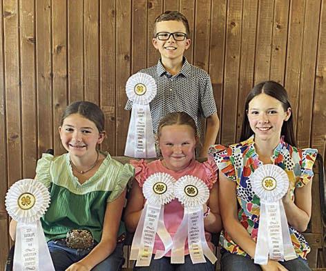 3rd Place Junior Team – (front row, from left) Laramie Laake, Abigale McBride, Alexis Berckenhoff and (back) Tate Fritsch. Abigale McBride is a member of the Schulenburg 4-H.