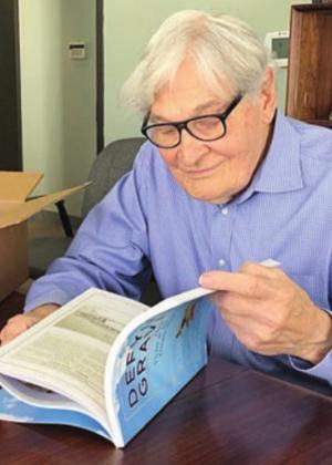 AUTHORS – Elaine Thomas (left) and Ted Stanzel (right) teamed up to capture Victor and Joe Stanzel’s phenomenal success story and how their business impacted the people of Schulenburg.