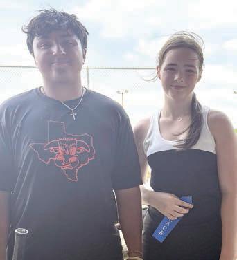 AUSTIN TORO &amp; CHEYENNE HENNEKE 1st Place Junior Varsity Mixed Doubles