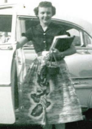 Maxine heads off to classes at Baldwin Business College.