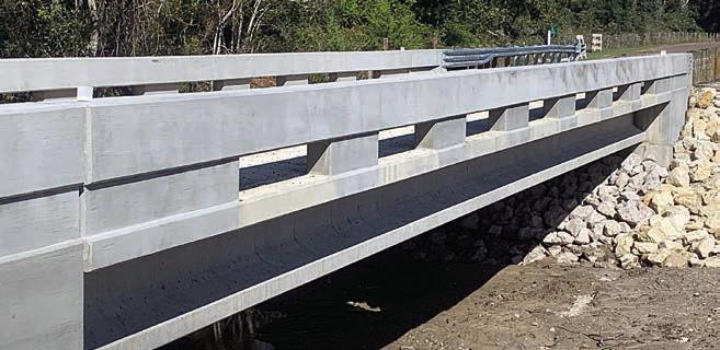 Shown above is the new bridge that was recently completed on Bryant Road.