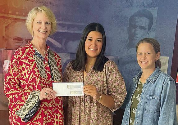 Arts for Rural Texas recently received a grant from Stanzel Family Foundation. Shown are (from left) Sandra Borne, ARTS executive director; Melanie Ramirez, Stanzel Family Foundation program director; and Cheryl Pekar, Stanzel Family Foundation CEO.