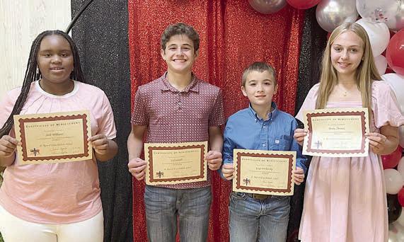 St. Rose band most improved awards