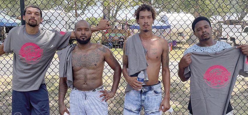 Third place – “Last Minute” - (from left) Eric Stubbs, Quin Thomas, Tyler Thompson, and JJ King. Sticker Photo By Darrell Vyvjala
