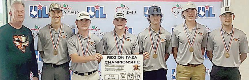 In the April 4, April 25, and May 9 issues – the Shorthorn golf team had another historic year by winning district and advancing past regional for a second straight trip to state. Pictured are: (from left) coach Richard Hoogendoorn, Van Prihoda, Brycen Schramek, Reid Janda, Brant Redman, Jayse Janda, and Jackson Faith.