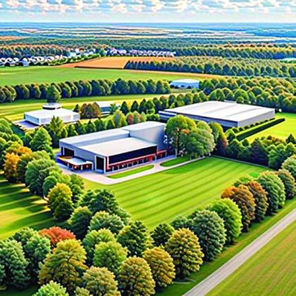 Shown above is a concept rendering of the studios proposed by The Texas Film Corridor.