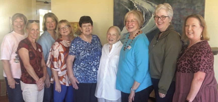The Fayett e County Retired Teach ers Ass ociation enjoyed a tour of the Swiss Alp Bison Ranch on Oct. 14. Shown are members Terri Wagner, Jaci Elliott, Kathleen Svatek, Karen Novak and Jeanne Wetjen; tour host Suzanne Batchelder; and members Chris Morrison, Peggy Halamicek and Lisa Slinkard.
