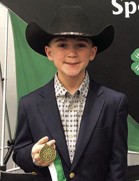 In Public Speaking, Crockett Guenther won first in the junior division.