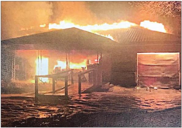 House NE of La Grange burns during frigid weather