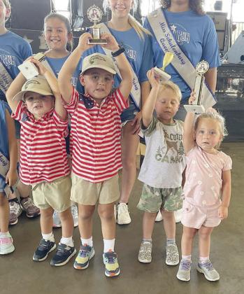 Fourth Place – “The Hudec Kids” – (front, from left) Craig, George, Luke, and Emee. Sticker Photo By Darrell Vyvjala