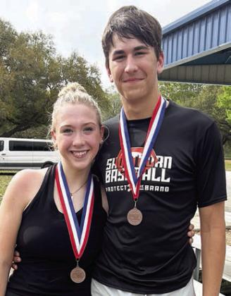 REAGAN DUSEK &amp; KOI PRIHODA 3rd Place Varsity Mixed Doubles