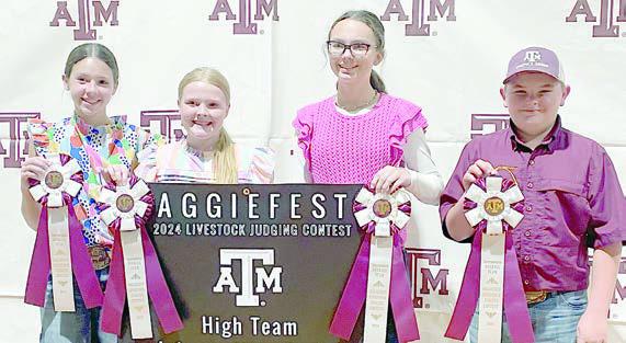 Fayette County 4-H’ers compete in AggieFest Livestock Judging Contest