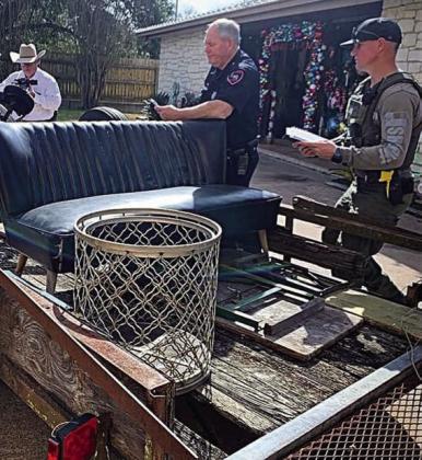 Items stolen from a business in La Grange were recovered with assistance from the Fayette County Narcotics Unit and Investigator David Smith.