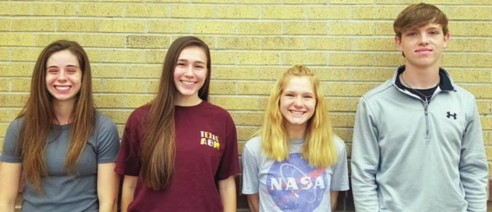 NUMBER SENSE – (from left) Claire Antosh, Julie Guentert, Brysen Brown, and Kenny Schramek.
