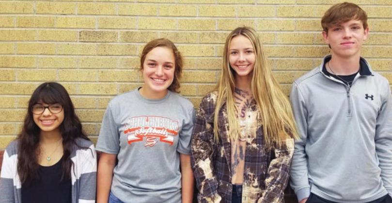 Social sTUDIES – (from left) Ana Avila (6th Place), Tamara Otto, Madison Brooks, and Kenny Schramek.