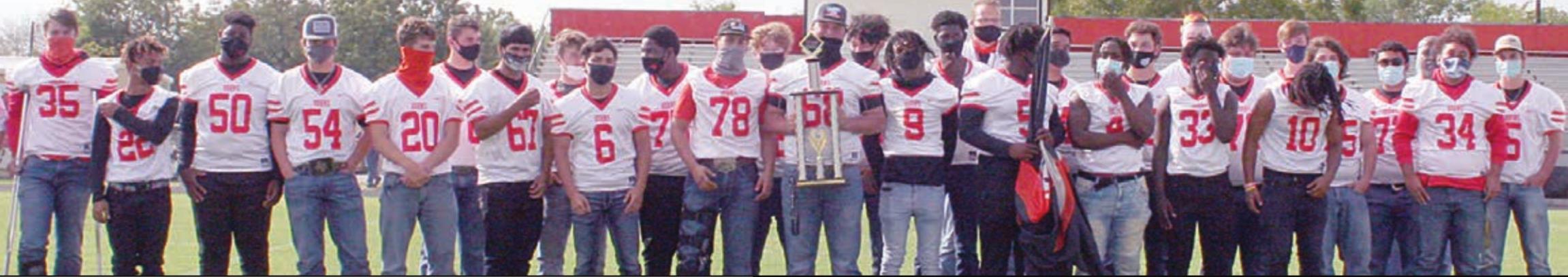 Shorthorns receive Chevy High School Football Spotlight trophy