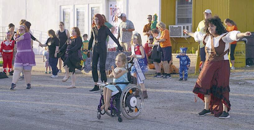 The Dancing Turtles from On Pointe Dance Studio gave a performance at Turtle Wing Foundation’s Monster Dash held on Sunday, Oct. 22 at Jack &amp;amp; Mary’s in Schulenburg.