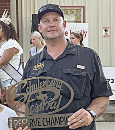 RESERVE CHAMPION / 1ST PLACE CHICKEN – “On Point BBQ,” represented by Justin Fortune. Sticker Photo By Kade Vyvjala