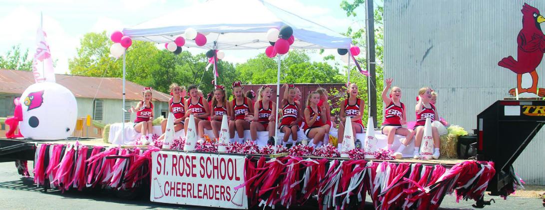 1st Place Youth Organizational – St. Rose Cheerleaders &amp; Pep Squad. Sticker Photo By Darrell Vyvjala
