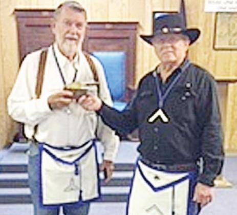 Masonic Lodge awards Golden Trowel to Edwards