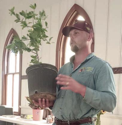 Speaker Colton Bubela focused his discussion on trees.