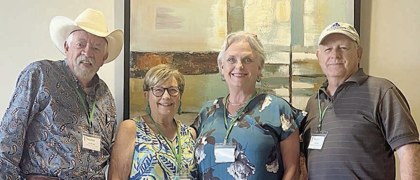 Fayette Countyattendees were (from left) Darrell Taylor and Pam Cunningham of Flatonia’s Celebration House; Debra Blansitt, Schulenburg Area Food Pantry president; and Jack Niesner, Schulenburg Area Food Pantry vice president.