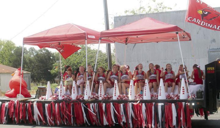1st Place Youth Organizational – St. Rose Cheerleaders &amp;amp; Pep Squad. Sticker Photo By Darrell Vyvjala