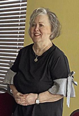 Guest speaker Vicki Woodard talked about the Texas Quilt Museum in La Grange.