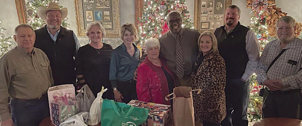 Food collected for SAFP at City of Schulenburg Christmas party