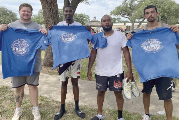 Second place – “Old Bones” - (from left) Cullen Machac, Jeremy Houston, Quin Thomas, and Eric Stubbs. Sticker Photo By Darrell Vyvjala