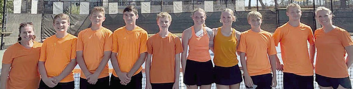 Local junior tennis team competes in two events