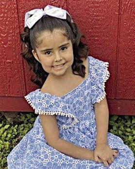 Little Miss Contestant Luna Perez, daughter of Angela Santos, a kindergarten student at La Grange Elementary