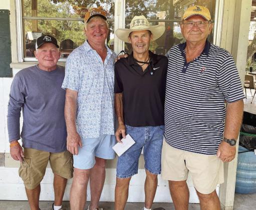 Second Flight, 1st Place (6 under par / 66) – (from left) Charlie Cernoch, John Hudec, Gary Muras, and Tom Svec.