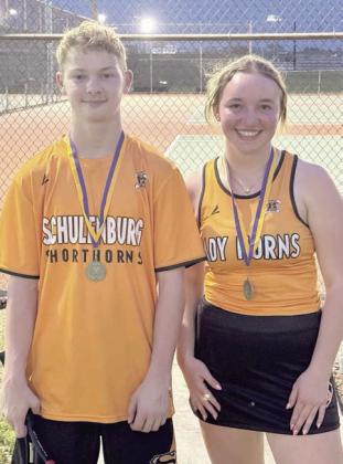 CADEN HERZIK &amp; MIKAYLA OTTO 1st Place, Varsity Mixed Doubles