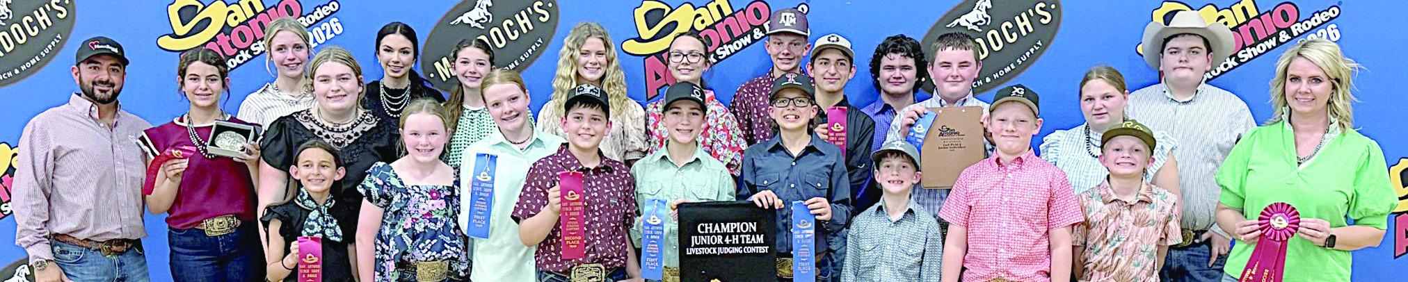 Fayette County 4-H teams win at San Antonio Livestock Judging Contest