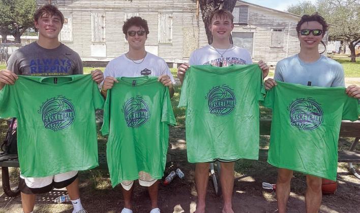 First place – “Jensen” - (from left) Beau Taber, Joseph Duperier, Gunnar Jones, and Gavin Peterson. Sticker Photo By Darrell Vyvjala