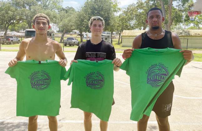 Third place – “Wash-Ups” - (from left) Denver Carr, Mason Fenhaus, and Bobby Smith. Sticker Photo By Darrell Vyvjala