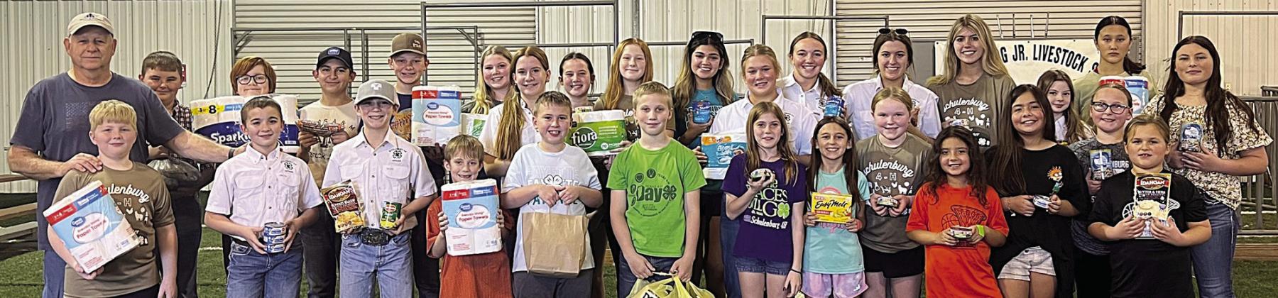 Schulenburg 4-H holds collection for Schulenburg Area Food Pantry