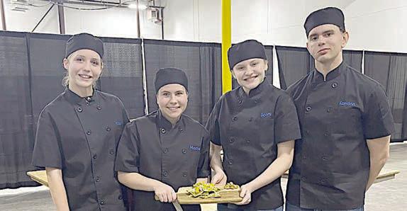 Senior Team – (from left) Hailey Janish, MacKayla Griffin, Scotti Beseda and Kandon Kaspar.