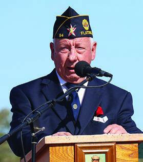 Welcoming those in attendance was Praha Veterans Club president Bernard Svatek.