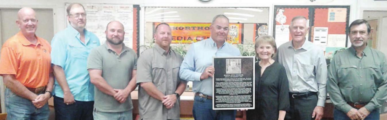 Plaque commemorates Stichler’s gift to SISD