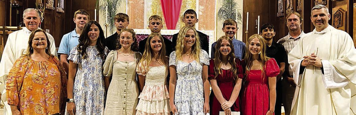 st. Rose eighth graders attend Chrism Mass in Victoria