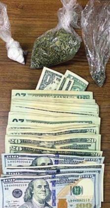 The bags of drugs as well as the cash seized by Deputy Herman Olvera on June 4.