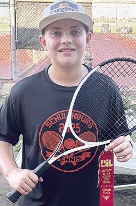 DRADEN CHUDEJ 2nd Place - 7th Grade Boys’ Singles