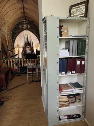 Parishioner builds cabinet for St. Mary’s choir
